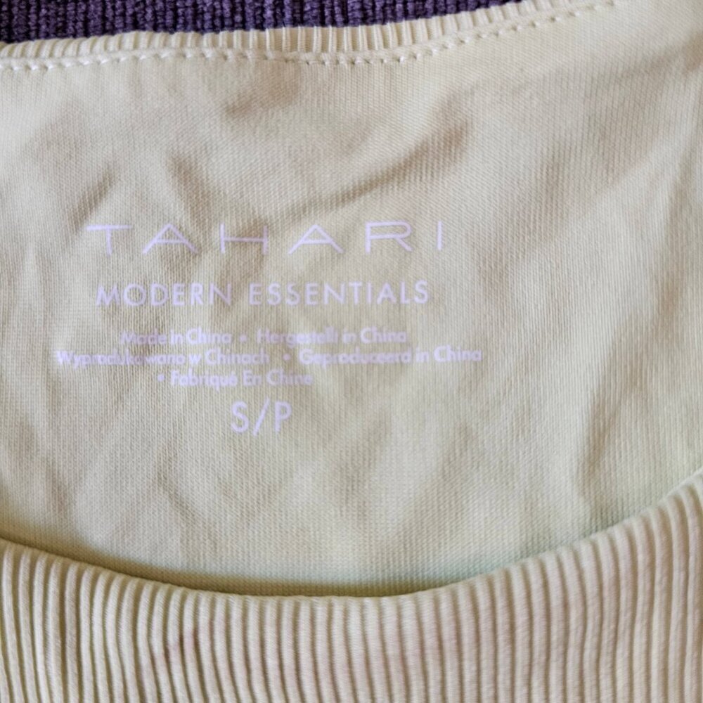 Tahari Modern Essentials Tank Top Women's Yellow Sleeveless Pullover Size Small - Picture 9 of 11